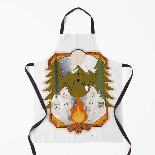 Item preview, Forest Campfire Coffee Sticker designed and sold by inkfusionhub99.