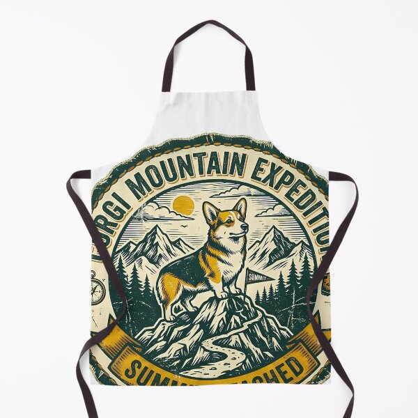 Item preview, Vintage Corgi Mountain Expedition Shirt, Retro Corgi Summit Reached Hiking Badge Tee, Unique Corgi Outdoor Adventure Gift for Dog and Nature Lovers designed and sold by Wearable Canvas...