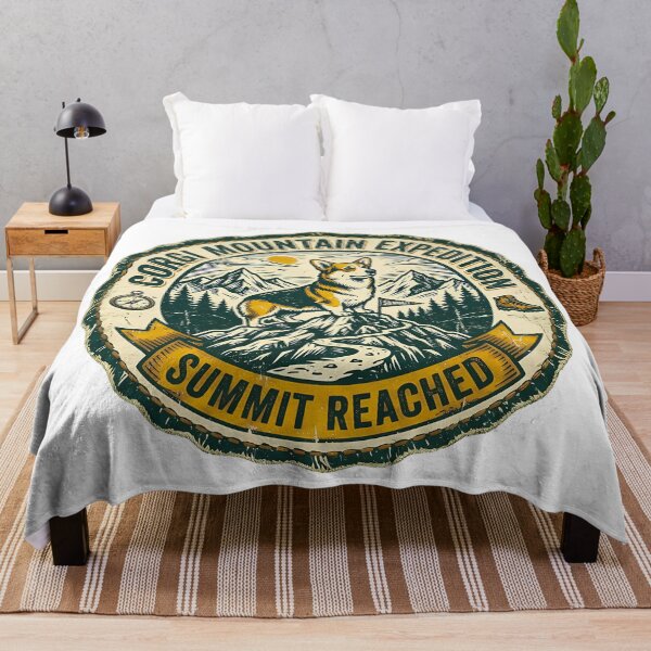 Item preview, Vintage Corgi Mountain Expedition Shirt, Retro Corgi Summit Reached Hiking Badge Tee, Unique Corgi Outdoor Adventure Gift for Dog and Nature Lovers designed and sold by Wearable Canvas...