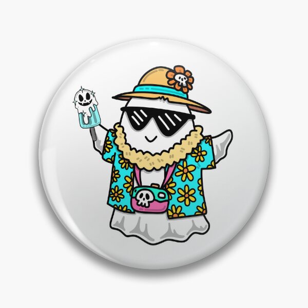 Item preview, Cool Summer Vacation Ghost in Hawaiian Shirt designed and sold by سله أرت.