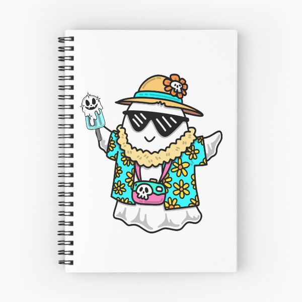 Item preview, Cool Summer Vacation Ghost in Hawaiian Shirt designed and sold by     Sela Art .