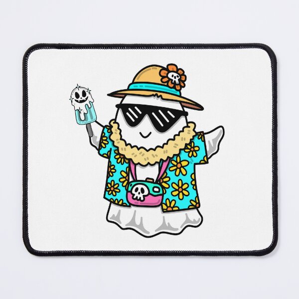 Item preview, Cool Summer Vacation Ghost in Hawaiian Shirt designed and sold by     Sela Art .
