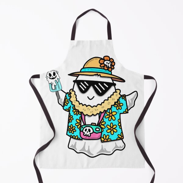 Item preview, Cool Summer Vacation Ghost in Hawaiian Shirt designed and sold by Sela Art .