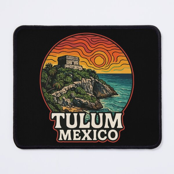 Item preview, Tulum Mexico Mayan Ruins Trippy designed and sold by TomFrontierArt.