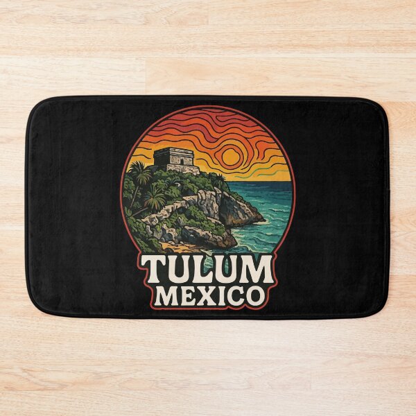 Item preview, Tulum Mexico Mayan Ruins Trippy designed and sold by TomFrontierArt.