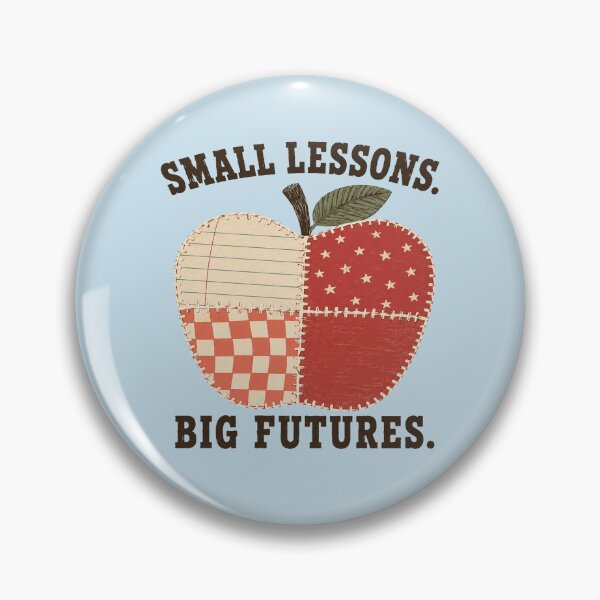 Item preview, Elementary Teacher Small Lessons Big Futures Patchwork Apple Shirt designed and sold by POD DYNASTY | Original Print On Demand T-Shirt Graphics.