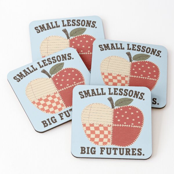 Item preview, Elementary Teacher Small Lessons Big Futures Patchwork Apple Shirt designed and sold by POD DYNASTY | Original Print On Demand T-Shirt Graphics.