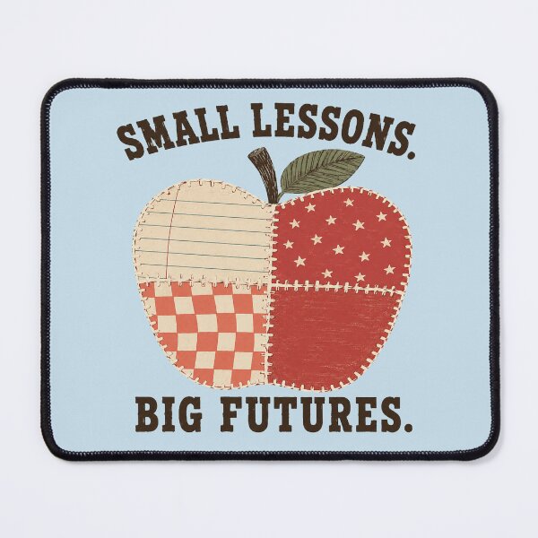 Item preview, Elementary Teacher Small Lessons Big Futures Patchwork Apple Shirt designed and sold by POD DYNASTY | Original Print On Demand T-Shirt Graphics.