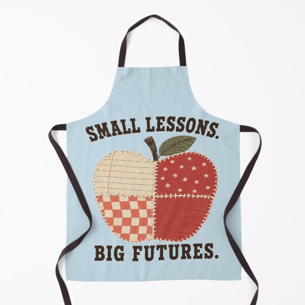 Item preview, Elementary Teacher Small Lessons Big Futures Patchwork Apple Shirt designed and sold by POD DYNASTY | Original Print On Demand T-Shirt Graphics.