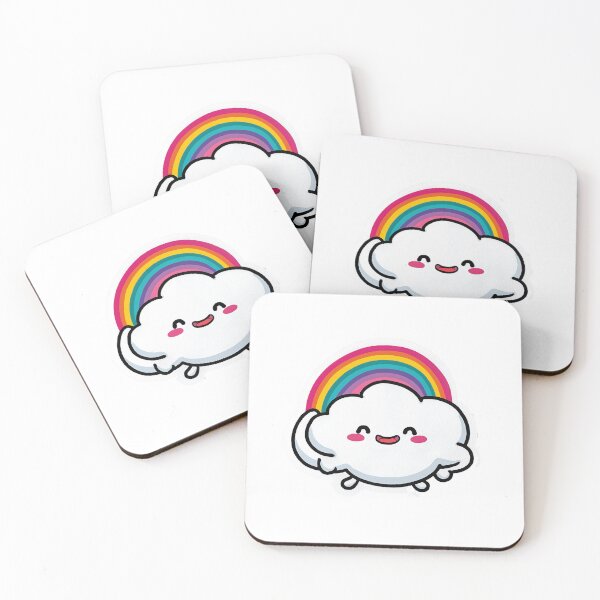Item preview, Rainbow Cloud Cute Kawaii Happy Sky designed and sold by StickerMan17.