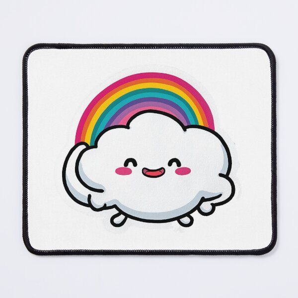 Item preview, Rainbow Cloud Cute Kawaii Happy Sky designed and sold by StickerMan17.