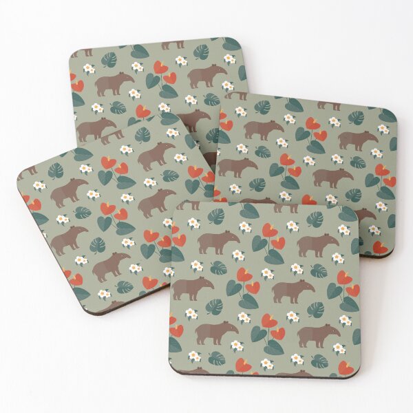 Item preview, Tapirs on green designed and sold by reneesillus.