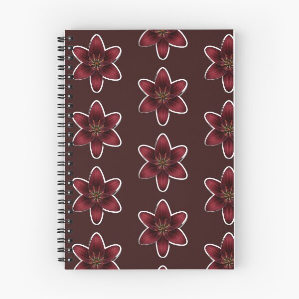 Item preview, Dark Red Lily Sticker – Gothic Floral Art designed and sold by CuntCore.