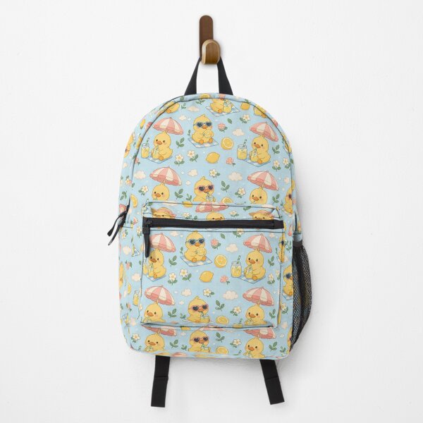 Item preview, Cute Duckling Summer Lemonade Pattern | Cozy Kawaii Sunshine designed and sold by Soft Berry Studio.