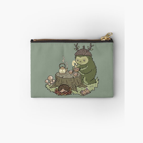 Item preview, Forest Spirit Goblincore Illustration with Sleeping Hedgehog  designed and sold by LeshanArt.