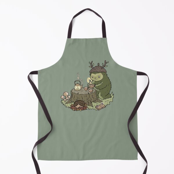 Item preview, Forest Spirit Goblincore Illustration with Sleeping Hedgehog designed and sold by LeshanArt.