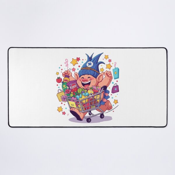 Item preview, Shopping Troll Sticker | Funny Grocery Monster Cartoon Design designed and sold by Stylestickers55.