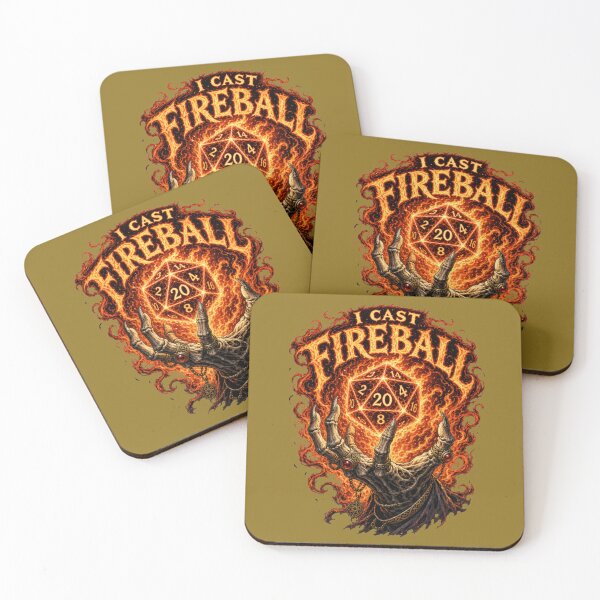 Item preview, I Cast Fireball - Wizard Spellcasting Dark RPG Design designed and sold by Dice_Goblin_Studio.