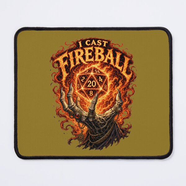 Item preview, I Cast Fireball - Wizard Spellcasting Dark RPG Design designed and sold by Dice_Goblin_Studio.