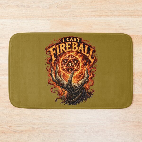 Item preview, I Cast Fireball - Wizard Spellcasting Dark RPG Design designed and sold by Dice_Goblin_Studio.