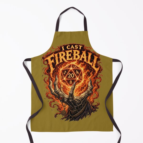 Item preview, I Cast Fireball - Wizard Spellcasting Dark RPG Design designed and sold by Dice_Goblin_Studio.