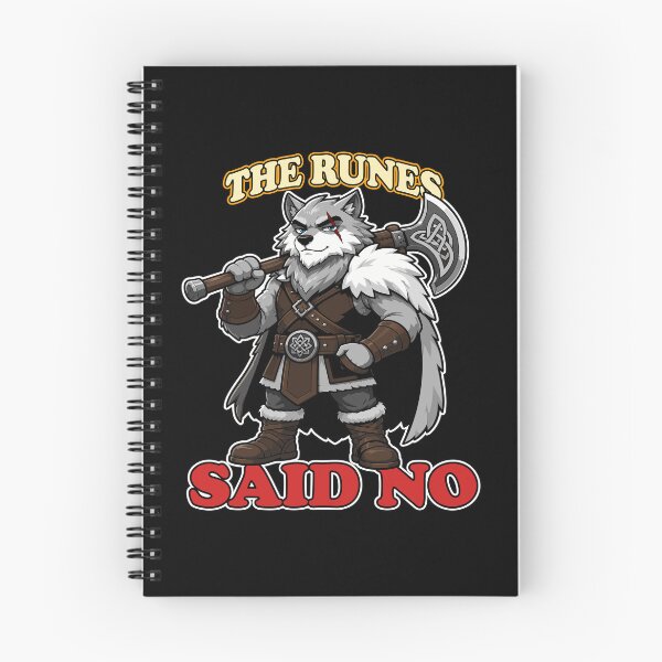 Item preview, The Runes Said No Funny Norse Wolf Mascot designed and sold by Karma Design.