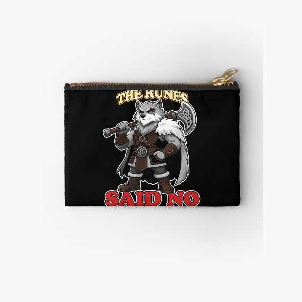 Item preview, The Runes Said No Funny Norse Wolf Mascot designed and sold by Karma Design.
