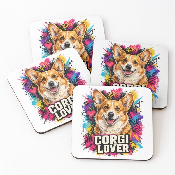 Item preview, Corgi Lover Colorful Graffiti Dog Portrait designed and sold by Tobull.