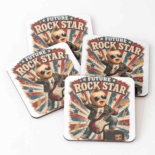 Item preview, Future Rock Star Baby Vintage Guitar designed and sold by NucciCollective.