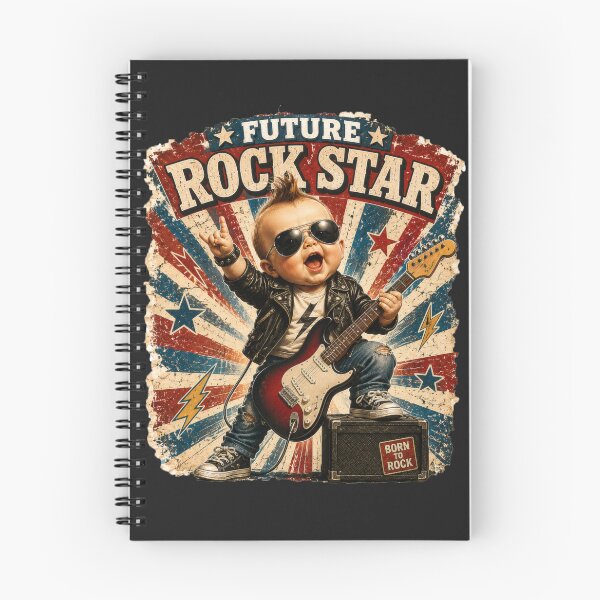 Item preview, Future Rock Star Baby Vintage Guitar designed and sold by NucciCollective.