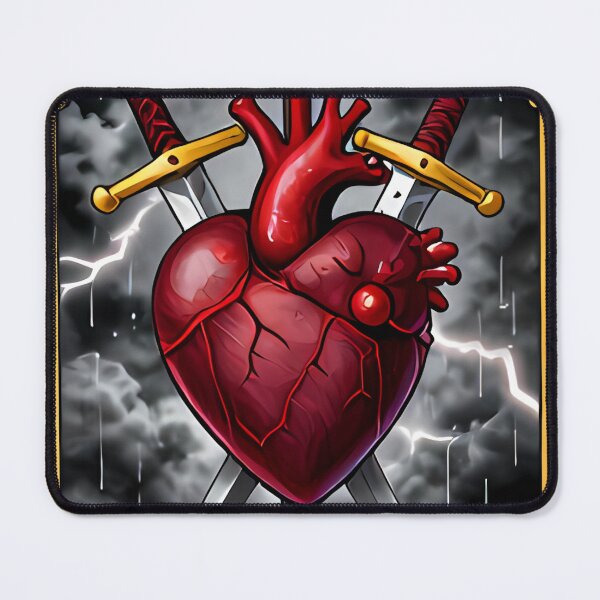 Item preview, Three of Swords - Gothic Tarot designed and sold by IllumeInk.