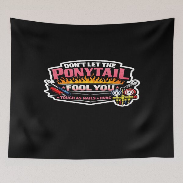 Item preview, Tough As Nails HVAC Tech - Don’t Let the Ponytail Fool You designed and sold by FrozenHeat97.