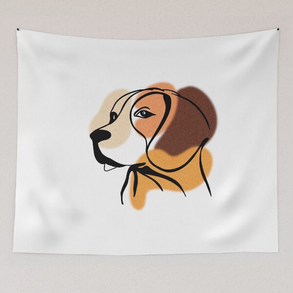 Item preview, Beagle Line Art Portrait designed and sold by CO10store.