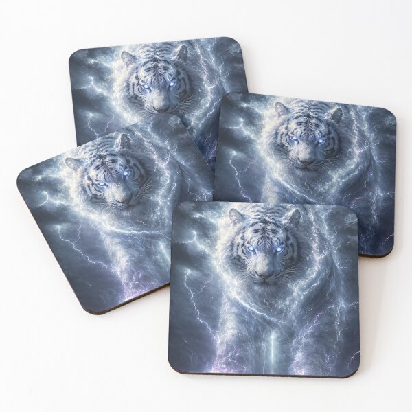 Item preview, the celestial white tiger designed and sold by Pixel Sakura Gallery.