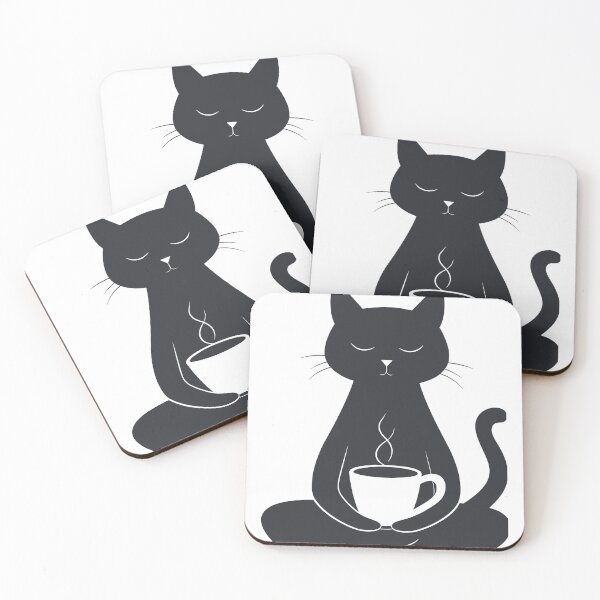 Item preview, Cat and coffe designed and sold by Aysimathart.