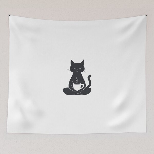 Item preview, Cat and coffe designed and sold by Aysimathart.
