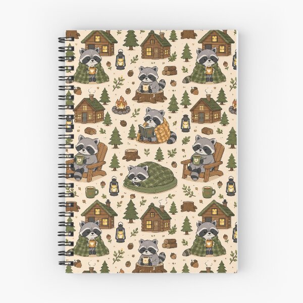 Item preview, Raccoon Cozy Cabin Pattern designed and sold by Soft Berry Studio.