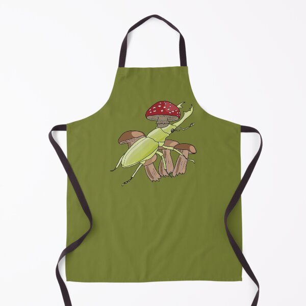 Item preview, Stag Beetle and Amanita Mushroom Illustration for Nature Lovers goblincore & cottagecore designed and sold by LeshanArt.