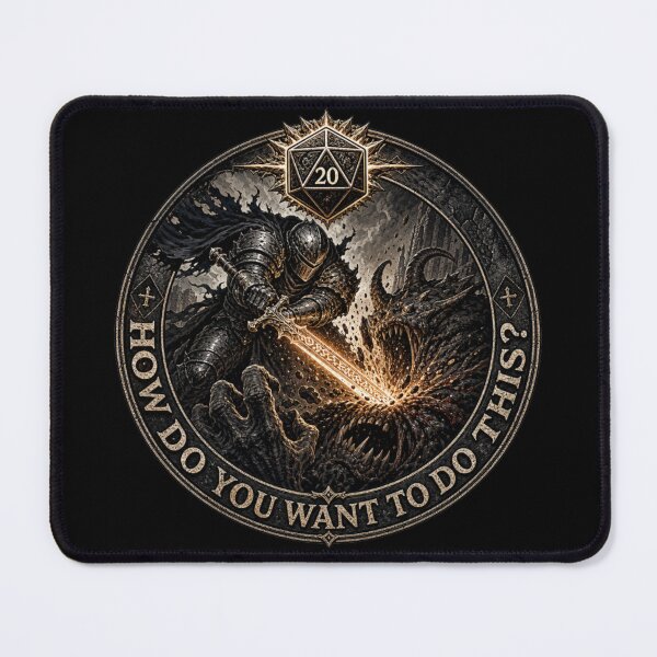 Item preview, How Do You Want To Do This - Critical Hit RPG Artwork designed and sold by Dice_Goblin_Studio.