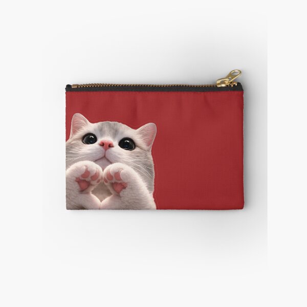 Item preview, Cute Cat Paw Heart – Adorable Kitten Love designed and sold by KawaiiOrbit.