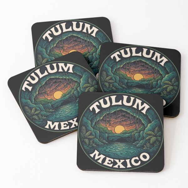 Item preview, Tulum Mexico Mystical Cenotes Retro Travel designed and sold by TomFrontierArt.