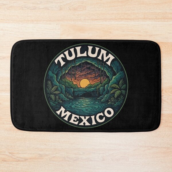Item preview, Tulum Mexico Mystical Cenotes Retro Travel designed and sold by TomFrontierArt.