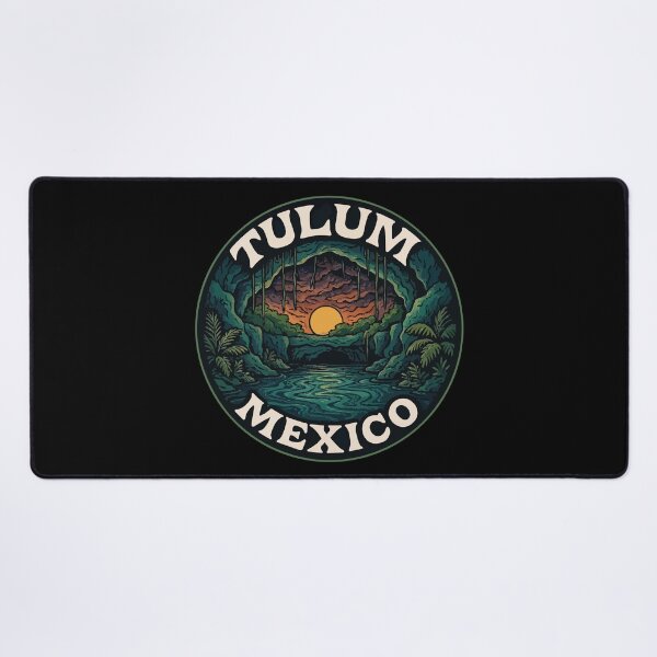 Item preview, Tulum Mexico Mystical Cenotes Retro Travel designed and sold by TomFrontierArt.