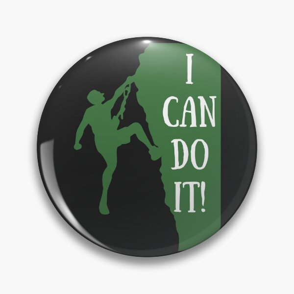 Item preview, I Can Do It Rock Climbing Motivation Silhouette designed and sold by EchoPrint Co..