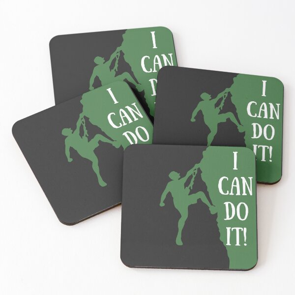 Item preview, I Can Do It Rock Climbing Motivation Silhouette designed and sold by EchoPrint Co..