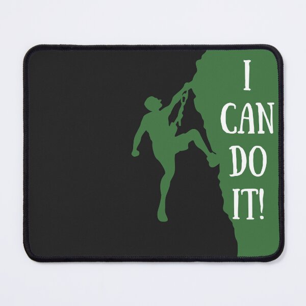Item preview, I Can Do It Rock Climbing Motivation Silhouette designed and sold by EchoPrint Co..