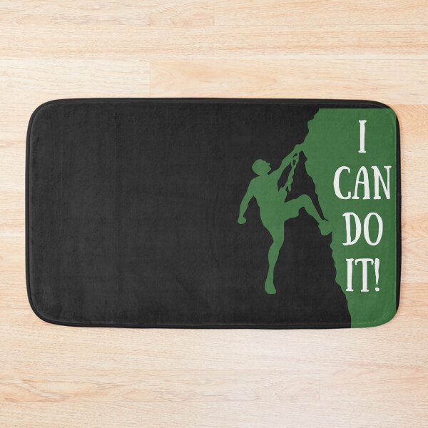 Item preview, I Can Do It Rock Climbing Motivation Silhouette designed and sold by EchoPrint Co..