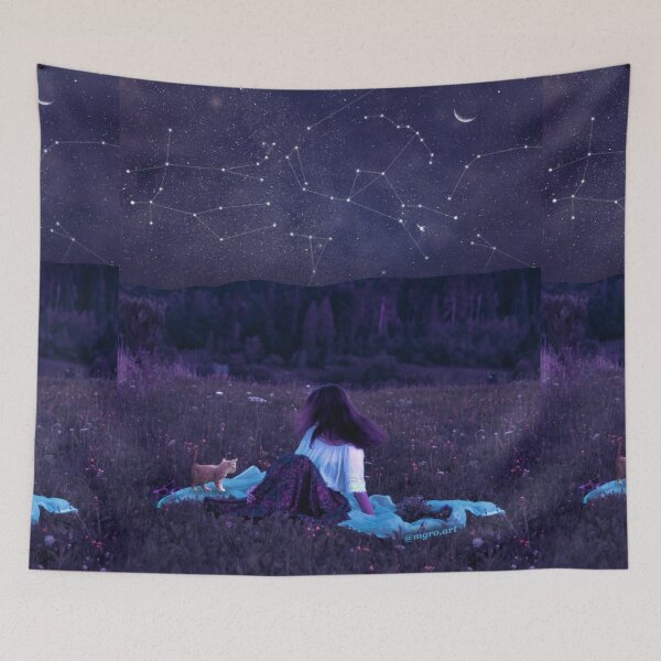Item preview, Constellations above me. Blue designed and sold by mgro-art.