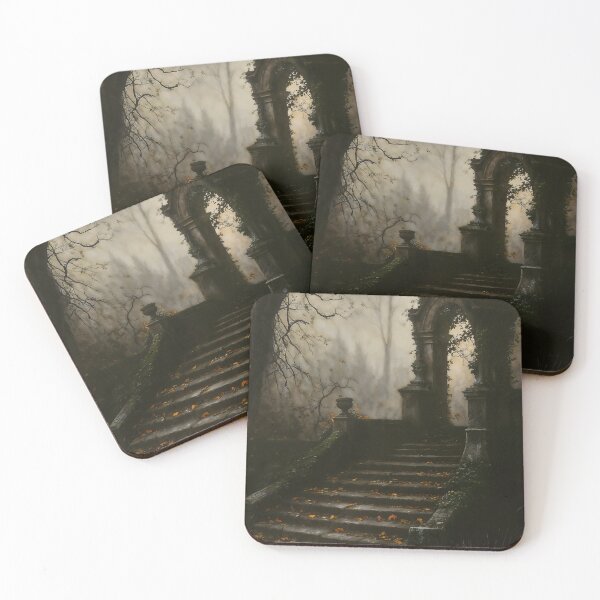 Item preview, Abandoned Gothic Park Stairs designed and sold by DarkHolyQueen.