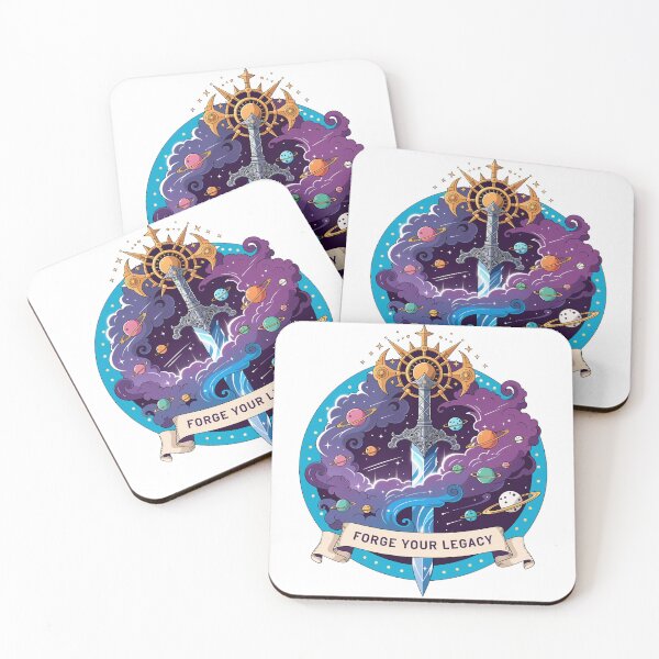 Item preview, Cartoon Galactic Sword and Crown Video Game Crest designed and sold by MosgYga.